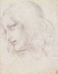 Head of a youth (study for St. Philip, Last Supper)