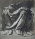 Drapery study for a seated figure