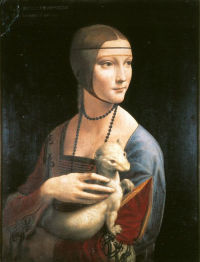 Portrait of Cecilia Gallerani (The Lady with the Ermine) © Czartoryski Museum